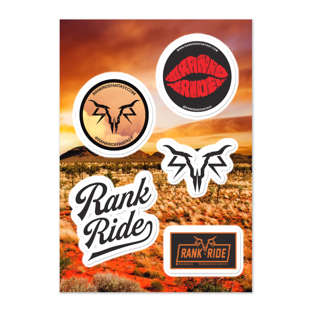 Rank Ride Sticker sheet