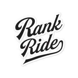 Rank Ride sticker
