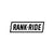 Rank Ride Rectangle logo sticker